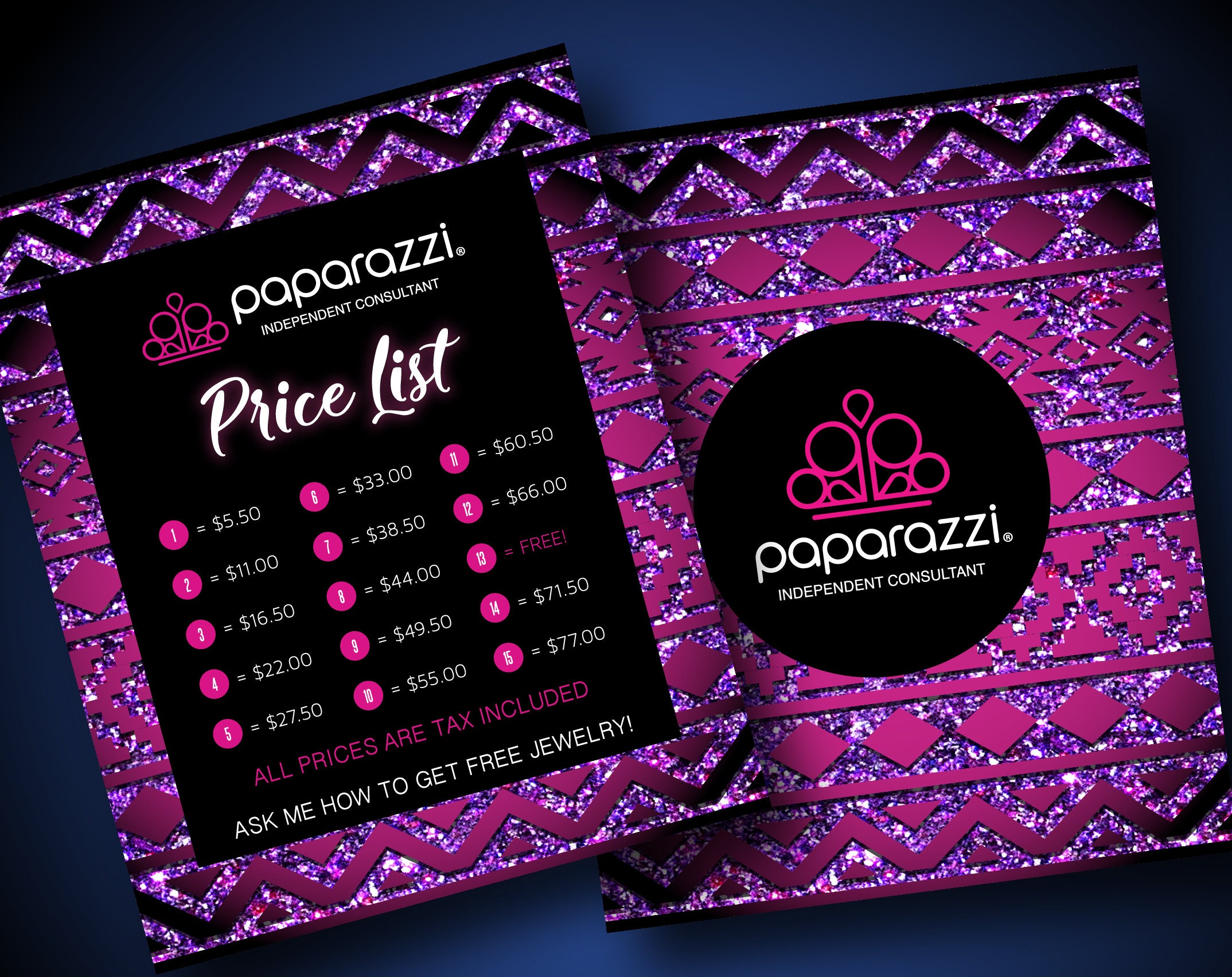 Paparazzi Price List Poster Free Personalized Paparazzi | Etsy