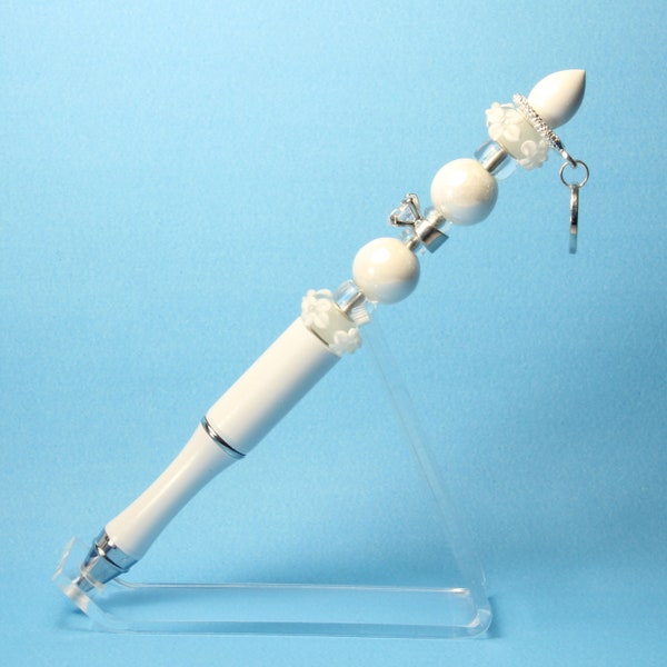 Wedding...Solid White Pen for the Favorite Wedding Couple in your Life (Refillable)
