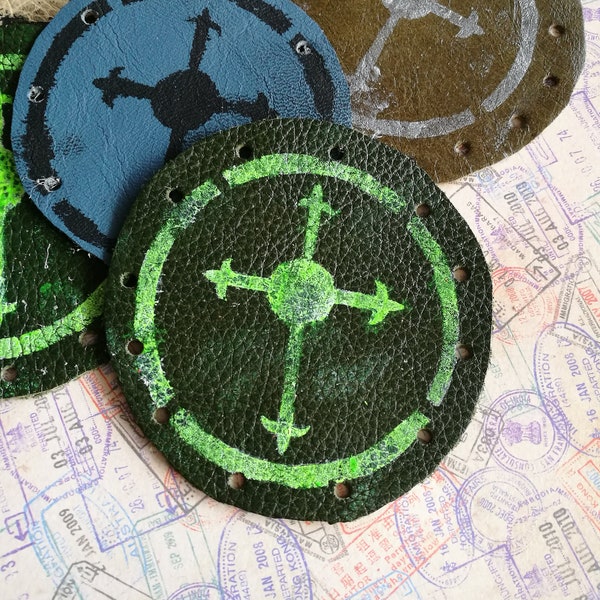 Fallout Followers of the Apocalypse Leather Patch, Vault Tec Badge Accessory for Dystopian Costume, Cosplay, LARP, and Wasteland Weekend
