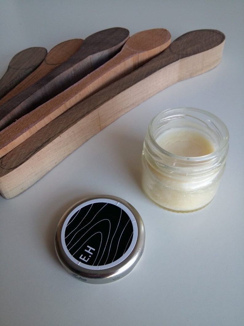 Wooden spoon carving blanks - set of 5 cherry and walnut bild 4