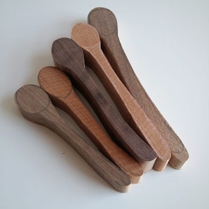 Wooden spoon carving blanks - set of 5 cherry and walnut bild 3