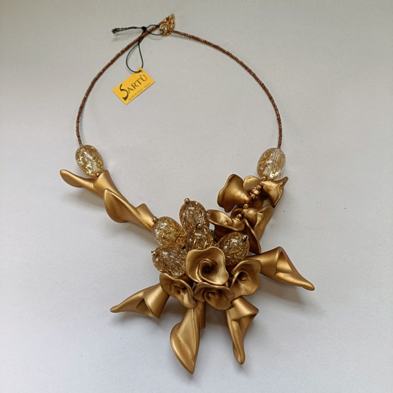 SARTU Italian Designer Necklace Unique Resin Jewellery Wedding