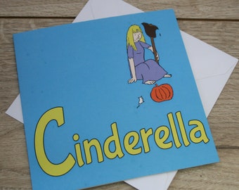 Cinderella pantomime Greetings Card