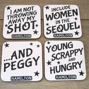 Set of Hamilton Inspired Coasters image 1