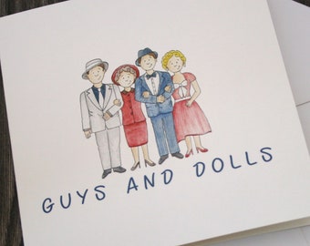 Guys and Dolls Greetings Card