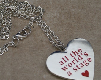 All The World's a Stage Pendant