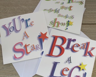 Theatre First Night/Last Night Greetings Cards