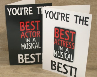 Best Musical Actor/Actress Card & Fridge Magnet