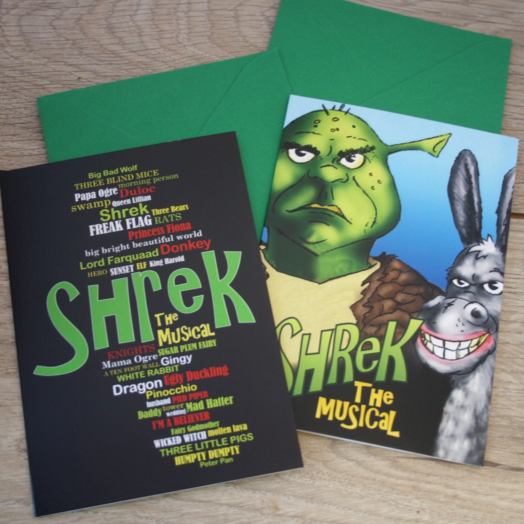 Shrek the Musical Greetings Cards - Etsy