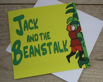 Jack and the Beanstalk Pantomime Greetings Card