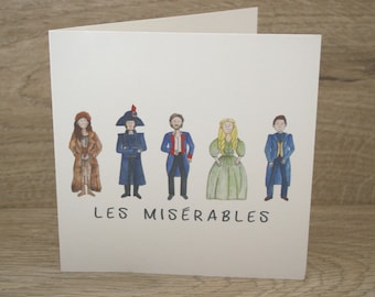 Les Miserables Greetings Card