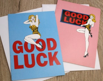 Good Luck Dancer Greetings Card