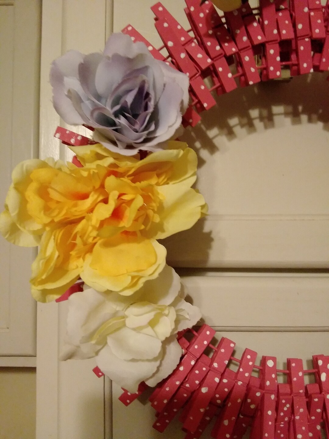Pink Polka Dot Summer Wreath - Etsy