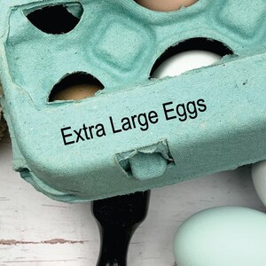 Extra Large Eggs Egg Carton Stamp - Fresh Eggs - Chickens - Custom Egg Carton Stamp - FarmhouseMaven - Chicken Lover Gift Idea