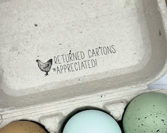 Returned Cartons Appreciated Egg Carton Stamp - Backyard Chickens