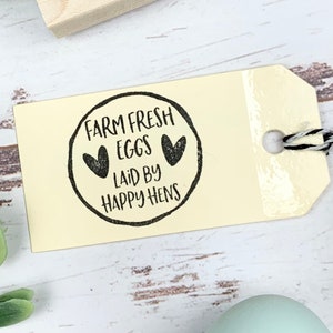 Farm Fresh Eggs Stamp - Egg Carton Stamp - Eggs for Sale - Selling Eggs - Small Business - Chickens - Chicken Lover Gift - FarmhouseMaven