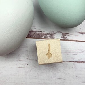 CLEARANCE - Mini Egg Stamp - Cow Tail - Chicken Egg Stamp -  Chickens - Chicken Stamp -  Chicken Coop - Egg Carton Stamp