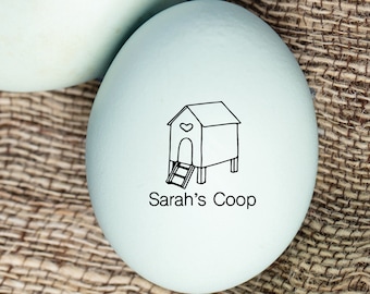 Custom Egg Stamp - Farm Fresh Eggs, Chicken Keeper Gift