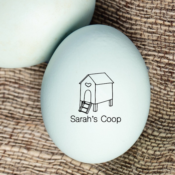 Custom Egg Stamp - Farm Fresh Eggs, Chicken Keeper Gift