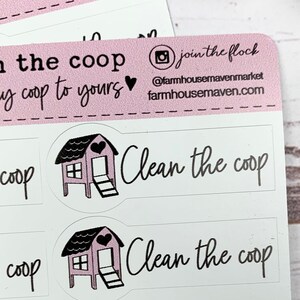Chicken Coop Planner Stickers- Egg Carton Stickers - Chicken Planner Sticker - Cute Chicken Stickers - Farmhouse Gift Idea