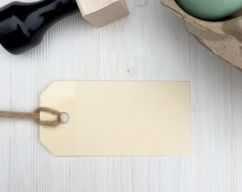 100 Craft Tags - Tags for Packaging - Blank Craft Tags - Kraft Tags - Egg Packaging Tags