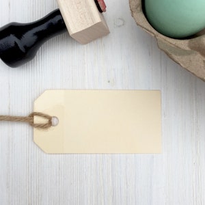 100 Craft Tags - Tags for Packaging - Blank Craft Tags - Kraft Tags - Egg Packaging Tags
