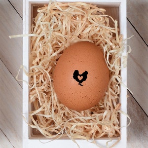 Egg Stamp - The Original Chicken Heart - Fresh Eggs - Egg Cartons - Chickens -  Backyard Chickens - Backyard Farmer Gift - FarmhouseMaven