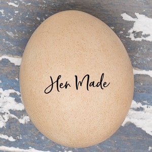 Mini Egg Stamp -  Hen Made - Chicken Stamp - Stamp for Eggs - Chicken Lover Gift idea - Chicken Egg Stamp - FarmhouseMaven - Chicken Coop