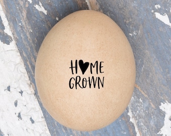 Mini Egg Stamper - Home Grown Stamp - Chicken Egg Stamp -  Chickens - Mini Chicken Egg Stamper -  Chicken Coop - Egg Carton Stamp