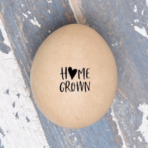 Mini Egg Stamper - Home Grown Stamp - Chicken Egg Stamp -  Chickens - Mini Chicken Egg Stamper -  Chicken Coop - Egg Carton Stamp