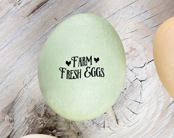 Mini FRESH EGGS STAMP, Egg Farm Stamp, Mini Stamp for Eggs, Mini