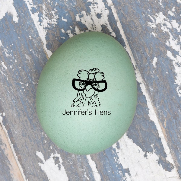 CUSTOM Mini Egg Stamper - Personalized Egg Stamp - Stamp for Egg - Chicken Lover Gift - Logo Stamp Stamp - Chicken Stamp - FarmhouseMaven