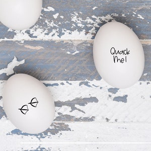 Mini Egg Stamp Set - Quack Me and Duck Tracks - Chicken Coop -  Ducks - Duck Egg Stamp - Duck Lover Gift - Egg Carton - FarmhouseMaven