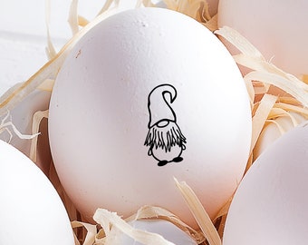 Egg Stamp - Gnome Stamp - Chicken Gift - Chicken Lady - Fresh Eggs - Chickens - FarmhouseMaven