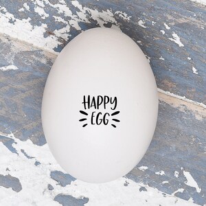 Mini Egg Stamps - Happy Egg - Chickens - Fresh Eggs Stamp - Chicken Coop - Chicken Egg Stamp Chicken Lover Gift Idea  FarmhouseMaven