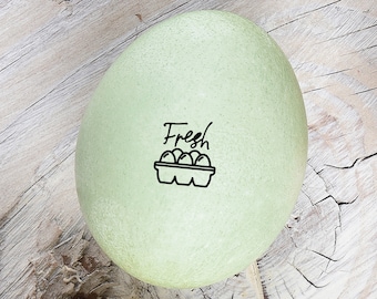 Egg Stamp - Fresh Eggs - Mini Egg Stamps - Egg Carton Stamp - Chickens - Fresh Eggs Stamp - Mini Egg Stamp - FarmhouseMaven