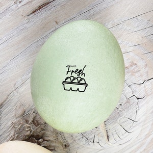 Egg Stamp Fresh Eggs Mini Egg Stamps Egg Carton Stamp Chickens Fresh Eggs Stamp Mini Egg Stamp FarmhouseMaven image 1