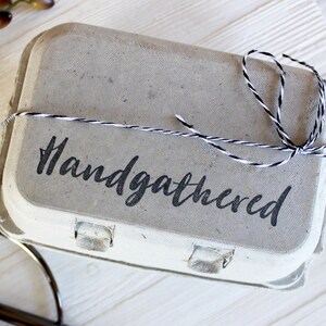 Egg Carton Stamp - Handgathered Egg Carton Stamp - Fresh Eggs Stamp - Egg Stamp - Chickens - Chicken Lover Gift - FarmhouseMaven