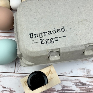 Ungraded Eggs Carton Stamp - Egg Carton Stamp - Egg Carton Label - Chickens - Chicken Lover Gift Idea - Custom Egg Carton - FarmhouseMaven