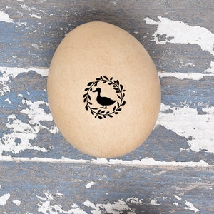 Mini Egg Stamp - The Original Pretty Duck Egg Stamp  - Ducks Coop Stamp - Stamp for Duck Eggs - Fresh Duck Eggs Stamp - Duck Gift Idea