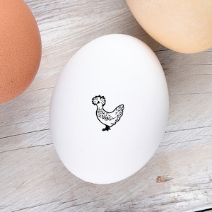 Egg Stamp - Polish Chicken - Fresh Eggs - Backyard Chickens - Handgathered - Stamp - Farm Stamp - Chickens - FarmhouseMaven