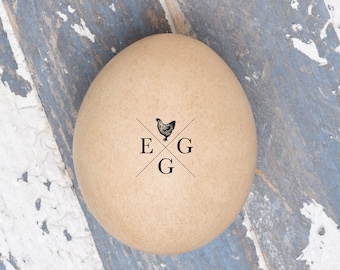 Mini Egg Stamp - Cute Egg Stamp - Stamp for Eggs - Chickens - Stamper for Eggs - Farm Fresh Eggs - Chicken Coop - Personalized Egg Stamp