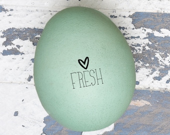 Egg Stamp - Mini Egg Stamp- Fresh Eggs - Chickens - Backyard Chickens - Chicken Lover Gift - FarmhouseMaven - Egg Carton  Chicken Coop Stamp