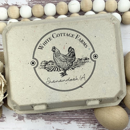 Please Return Carton Egg Carton Stamp Egg Carton Label Etsy