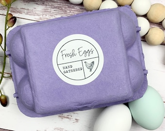 Vintage Style Egg  Carton Sticker - Egg Carton Label - Chicken Stickers - Farm Fresh Stickers - Egg Carton Sticker  Personalized Egg Carton