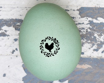 Mini Egg Stamp - The Original Pretty Chicken Egg Stamp - Egg Stamps - Chickens  - Fresh Eggs Stamp - Chicken Lover Gift - FarmhouseMaven