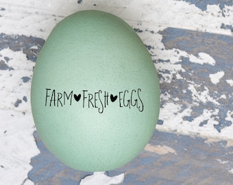 Stamp for Chicken Eggs - Farm Fresh Eggs - Chicken Coop - Chickens - Egg Stamps - Chicken Egg Stamp - Fresh Eggs - Chicken Lover Gift