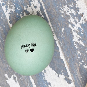Mini Egg Stamp - Sunny Side Up - Fresh Eggs - Chickens - Chicken Lover Gift Idea - Funny Egg Stamp Egg Carton - Stamp for Egg - Chicken Coop