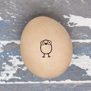 Egg Stamp - Cute Little Chicken Stamp - Mini Egg Stamp - Chicken Egg Stamp - Chickens - Chicken Lover Gift - FarmhouseMaven - Funny Stamp