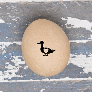 The Original Duck Heart Egg Stamp  - Duck Stamp - Duck Heart - Stamp for Duck Eggs - Fresh Duck Eggs Stamp - Mini Egg Stamp - FarmhouseMaven